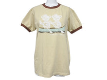 Load image into Gallery viewer, 新品未使用 KAPITAL キャピタル 20/-天竺 リンガーT(K&#39;BEARpt) Tシャツ K2502SC017 ベージュ ブラウン サイズ1 中古 4b007546