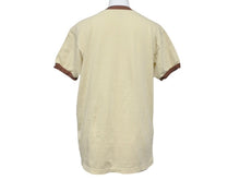 Load image into Gallery viewer, 新品未使用 KAPITAL キャピタル 20/-天竺 リンガーT(K&#39;BEARpt) Tシャツ K2502SC017 ベージュ ブラウン サイズ1 中古 4b007546
