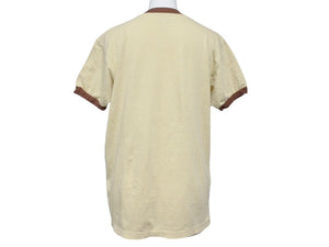 新品未使用 KAPITAL キャピタル 20/-天竺 リンガーT(K'BEARpt) Tシャツ K2502SC017 ベージュ ブラウン サイズ1 中古 4b007546