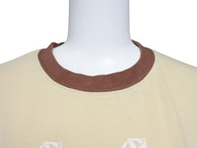 Load image into Gallery viewer, 新品未使用 KAPITAL キャピタル 20/-天竺 リンガーT(K&#39;BEARpt) Tシャツ K2502SC017 ベージュ ブラウン サイズ1 中古 4b007546