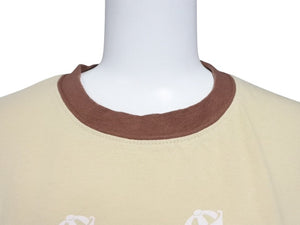 新品未使用 KAPITAL キャピタル 20/-天竺 リンガーT(K'BEARpt) Tシャツ K2502SC017 ベージュ ブラウン サイズ1 中古 4b007546
