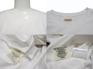 新品未使用 KAPITAL キャピタル 20/-天竺 クロップドT(トラウト1匹PECKISH RAINBOWYpt) Tシャツ K2508SC001 ホワイト サイズ1 中古 4b007548
