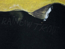 Load image into Gallery viewer, 新品未使用 KAPITAL キャピタル 20/-天竺 クロップドT(トラウト1匹PECKISH RAINBOWYpt) Tシャツ K2508SC001 ブラック サイズ1 中古 4b007550