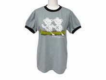 Load image into Gallery viewer, 新品未使用 KAPITAL キャピタル 20/-天竺 リンガーT(K&#39;BEARpt) Tシャツ K2502SC017 ブラック ブルー サイズ1 中古 4b007551