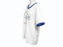 Load image into Gallery viewer, 新品未使用 KAPITAL キャピタル 20/-天竺 VネックリンガーT(リトルベア&amp;ハーモニーpt) Tシャツ K2502SC017 ブルー サイズ2 中古 4b007553