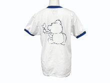 Load image into Gallery viewer, 新品未使用 KAPITAL キャピタル 20/-天竺 VネックリンガーT(リトルベア&amp;ハーモニーpt) Tシャツ K2502SC017 ブルー サイズ1 中古 4b007554