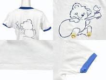 Load image into Gallery viewer, 新品未使用 KAPITAL キャピタル 20/-天竺 VネックリンガーT(リトルベア&amp;ハーモニーpt) Tシャツ K2502SC017 ブルー サイズ1 中古 4b007554