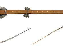 Load image into Gallery viewer, 新品未使用 KAPITAL キャピタル concho belt コンチョ ベルト・バックル ブラウン シルバー レザー メタル 中古 4b007556