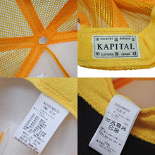 画像をギャラリービューアに読み込む, 新品未使用 KAPITAL キャピタル LIFE KAPRICCIO ライフカプリッチョ トラッカーキャップ K2505XH535 ワンサイズ メッシュ 中古 4b007559