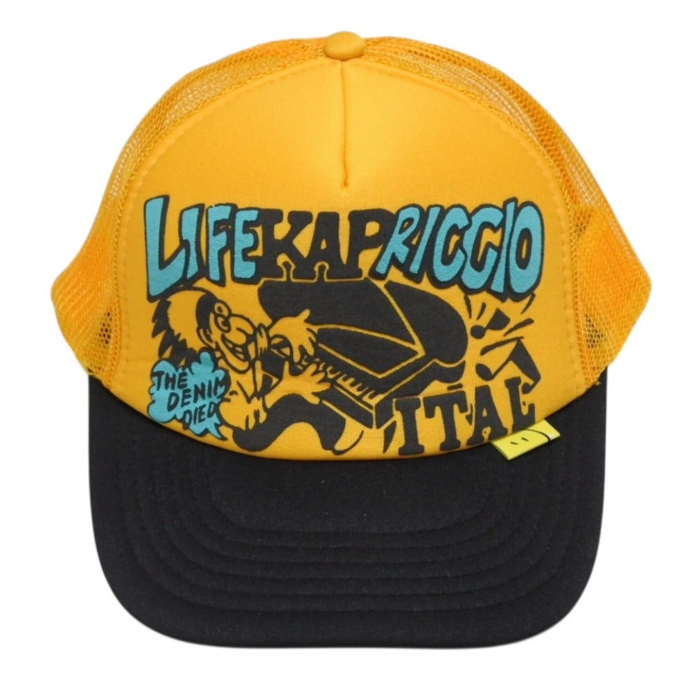 新品未使用 KAPITAL キャピタル LIFE KAPRICCIO ライフカプリッチョ トラッカーキャップ K2505XH535 ワンサイズ メッシュ 中古 4b007559