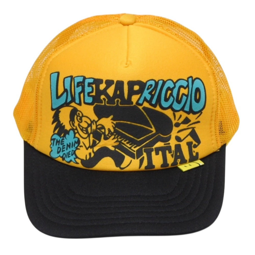 新品未使用 KAPITAL キャピタル LIFE KAPRICCIO ライフカプリッチョ トラッカーキャップ K2505XH535 ワンサイズ メッシュ 中古 4b007564