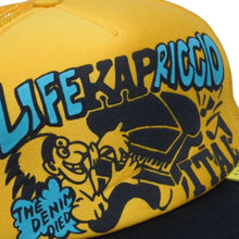 画像をギャラリービューアに読み込む, 新品未使用 KAPITAL キャピタル LIFE KAPRICCIO ライフカプリッチョ トラッカーキャップ K2505XH535 ワンサイズ メッシュ 中古 4b007564