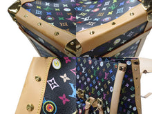Load image into Gallery viewer, 新品同様 LOUIS VUITTON × 村上隆 ルイヴィトン ハンドバッグ サックジギャンティック M92056 ブラック マルチ 中古 4b007566