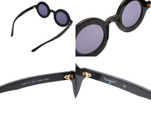 Load image into Gallery viewer, 極美品 CHANEL シャネル VINTAGE ヴィンテージ ラウンドサングラス 01945 ココマーク ブラック ホワイト プラスチック 中古 4b007567