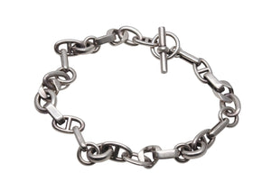 HERMES エルメス ネックレス アレア PM ネックレス 31コマ シルバー925 153g 美品 中古 4b007570