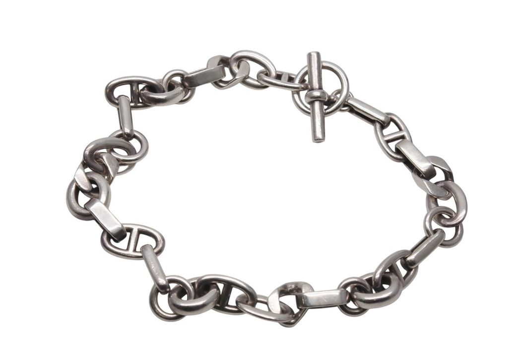 HERMES エルメス ネックレス アレア PM ネックレス 31コマ シルバー925 153g 美品 中古 4b007570