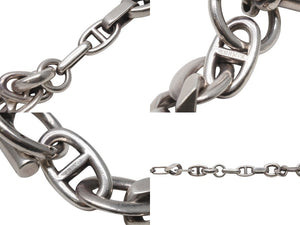 HERMES エルメス ネックレス アレア PM ネックレス 31コマ シルバー925 153g 美品 中古 4b007570