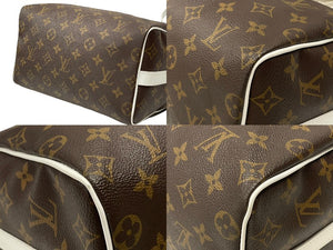 極美品 LOUIS VUITTON ルイヴィトン スピーディ バンドリエール25 ハンドバッグ M20754 モノグラム ブラウン ホワイト 中古 4b007572