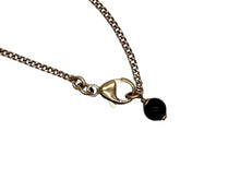 画像をギャラリービューアに読み込む, 極美品 CHANEL シャネル ラインストーン ココマーク ネックレス 16B刻印 重量8.0g メタル ブラック ゴールド金具 中古 4b007575