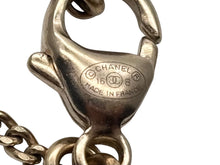 画像をギャラリービューアに読み込む, 極美品 CHANEL シャネル ラインストーン ココマーク ネックレス 16B刻印 重量8.0g メタル ブラック ゴールド金具 中古 4b007575