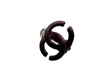 画像をギャラリービューアに読み込む, CHANEL シャネル ココマーク 両耳 イヤリング 04P刻印 5.0g クリア パープル メタル 美品 中古 4b007576