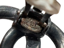 画像をギャラリービューアに読み込む, CHANEL シャネル ココマーク 両耳 イヤリング 04P刻印 5.0g クリア パープル メタル 美品 中古 4b007576