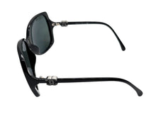 画像をギャラリービューアに読み込む, 極美品 CHANEL シャネル サングラス ココマーク ハート 5216-A メタル ブラック シルバー金具 サイズ61◻︎16 中古 4b007581