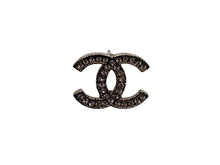 画像をギャラリービューアに読み込む, 極美品 CHANEL シャネル ココマーク シルバー ラインストーン 両耳ピアス A14V刻印 重量1.4g シルバー金具 中古 4b007582