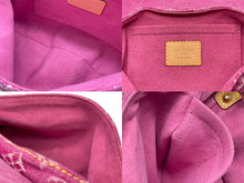 Load image into Gallery viewer, 極美品 LOUIS VUITTON ルイヴィトン ミニプリーティ ワンショルダーバッグ M95216 モノグラム デニム ピンク 中古 4b007597