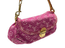 Load image into Gallery viewer, 極美品 LOUIS VUITTON ルイヴィトン ミニプリーティ ワンショルダーバッグ M95216 モノグラム デニム ピンク 中古 4b007597