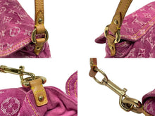 Load image into Gallery viewer, 極美品 LOUIS VUITTON ルイヴィトン ミニプリーティ ワンショルダーバッグ M95216 モノグラム デニム ピンク 中古 4b007597
