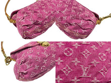 Load image into Gallery viewer, 極美品 LOUIS VUITTON ルイヴィトン ミニプリーティ ワンショルダーバッグ M95216 モノグラム デニム ピンク 中古 4b007597
