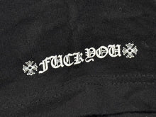 Load image into Gallery viewer, 極美品 CHROME HEARTS クロムハーツ V字ネック 半袖Ｔシャツ ホースシュー U.S.A製 コットン ブラック ホワイト サイズS 中古 4b007600