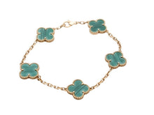 Load image into Gallery viewer, Van Cleef &amp; Arpels ヴァンクリーフ＆アーペル ヴィンテージ アルハンブラ ブレスレット 5モチーフ VCARL80900 重量約12.6g 美品 中古 4b007602