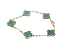 Load image into Gallery viewer, Van Cleef &amp; Arpels ヴァンクリーフ＆アーペル ヴィンテージ アルハンブラ ブレスレット 5モチーフ VCARL80900 重量約12.6g 美品 中古 4b007602