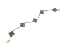 Load image into Gallery viewer, Van Cleef &amp; Arpels ヴァンクリーフ＆アーペル ヴィンテージ アルハンブラ ブレスレット 5モチーフ VCARL80900 重量約12.6g 美品 中古 4b007602