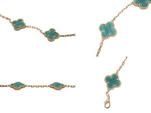 Load image into Gallery viewer, Van Cleef &amp; Arpels ヴァンクリーフ＆アーペル ヴィンテージ アルハンブラ ブレスレット 5モチーフ VCARL80900 重量約12.6g 美品 中古 4b007602