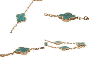 Van Cleef & Arpels ヴァンクリーフ＆アーペル ヴィンテージ アルハンブラ ブレスレット 5モチーフ VCARL80900 重量約12.6g 美品 中古 4b007602