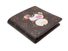 Load image into Gallery viewer, 極美品 LOUIS VUITTON ルイヴィトン ポルトフォイユマルコ M61666 二つ折り財布 村上隆 モノグラムパンダ 中古 4b007603