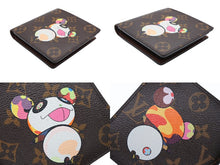 Load image into Gallery viewer, 極美品 LOUIS VUITTON ルイヴィトン ポルトフォイユマルコ M61666 二つ折り財布 村上隆 モノグラムパンダ 中古 4b007603
