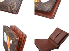 Load image into Gallery viewer, 極美品 LOUIS VUITTON ルイヴィトン ポルトフォイユマルコ M61666 二つ折り財布 村上隆 モノグラムパンダ 中古 4b007603
