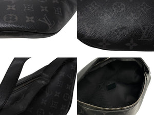 極美品 LOUIS VUITTON ルイヴィトン ディスカバリー バムバッグ M44336 モノグラムエクリプス ブラック メタルブラック金具 中古 4b007604