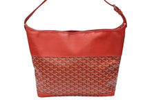 Load image into Gallery viewer, 極美品 GOYARD ゴヤール グレナディン ワンショルダーバッグ LUY020131 レザー PVC レッド シルバー金具 中古 4b007607