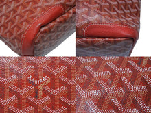 Load image into Gallery viewer, 極美品 GOYARD ゴヤール グレナディン ワンショルダーバッグ LUY020131 レザー PVC レッド シルバー金具 中古 4b007607