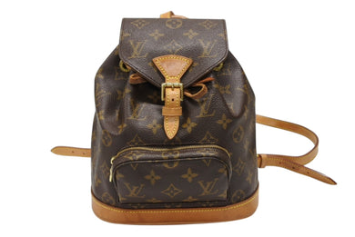LOUIS VUITTON ルイヴィトン ミニモンスリ リュック バックパック M51137 モノグラム ブラウン 美品 中古 4b007608