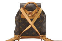 Load image into Gallery viewer, LOUIS VUITTON ルイヴィトン ミニモンスリ リュック バックパック M51137 モノグラム ブラウン 美品 中古 4b007608
