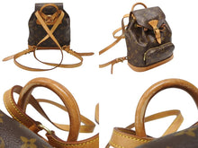 Load image into Gallery viewer, LOUIS VUITTON ルイヴィトン ミニモンスリ リュック バックパック M51137 モノグラム ブラウン 美品 中古 4b007608