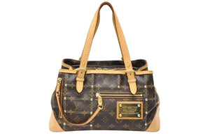 LOUIS VUITTON ルイヴィトン ハンドバッグ リヴェット PVCキャンバス M40140 ブラウン ゴールド金具 中古 美品 中古 4b007610