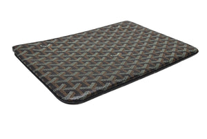 極美品 GOYARD ゴヤール セナMM クラッチバッグ SENAT2MMLTY01CL03P ブラック ブラウン PVC レザー 中古 4b007612