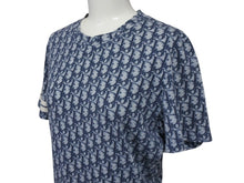 画像をギャラリービューアに読み込む, 極美品 Christian Dior クリスチャンディオール 半袖Tシャツ 2P12155050 サイズ42 トロッター柄 ネイビー ガリアーノ期中古 4b007613 
